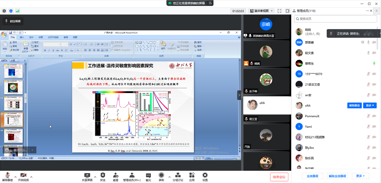 明发体育(电子)股份有限公司建院90周年系列学术报告——多功能上转换微纳光热转换平台的构建